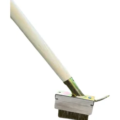 Synx Tools Voegenborstels onkruidborstel met steel 150 cm - Onkruidkrabber - Tuingereedschap