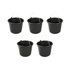 Synx Tools 5x Bouwemmer 12L - emmer - Schoonmaakemmers - Klusemmer