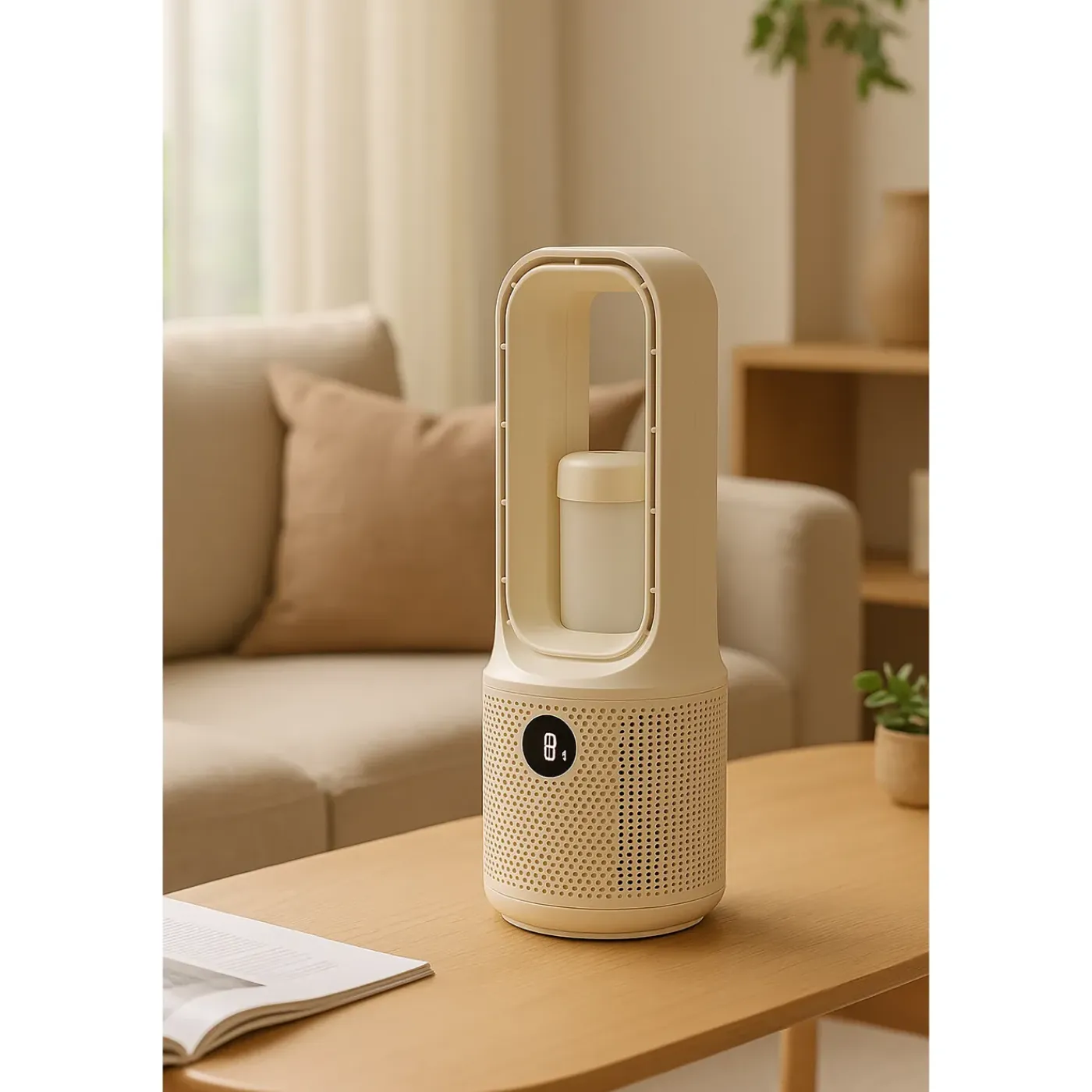 Profile Tafelventilator Bladloos - 9 snelheden - oscillerend - stil - Ø 15cm