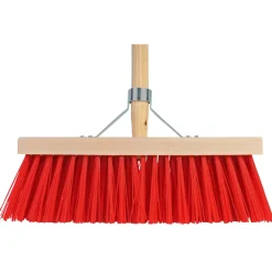 Talen Tools - Bezemkop - Buitenbezem - Rood - Fsc Hout/nylon - 41 Cm