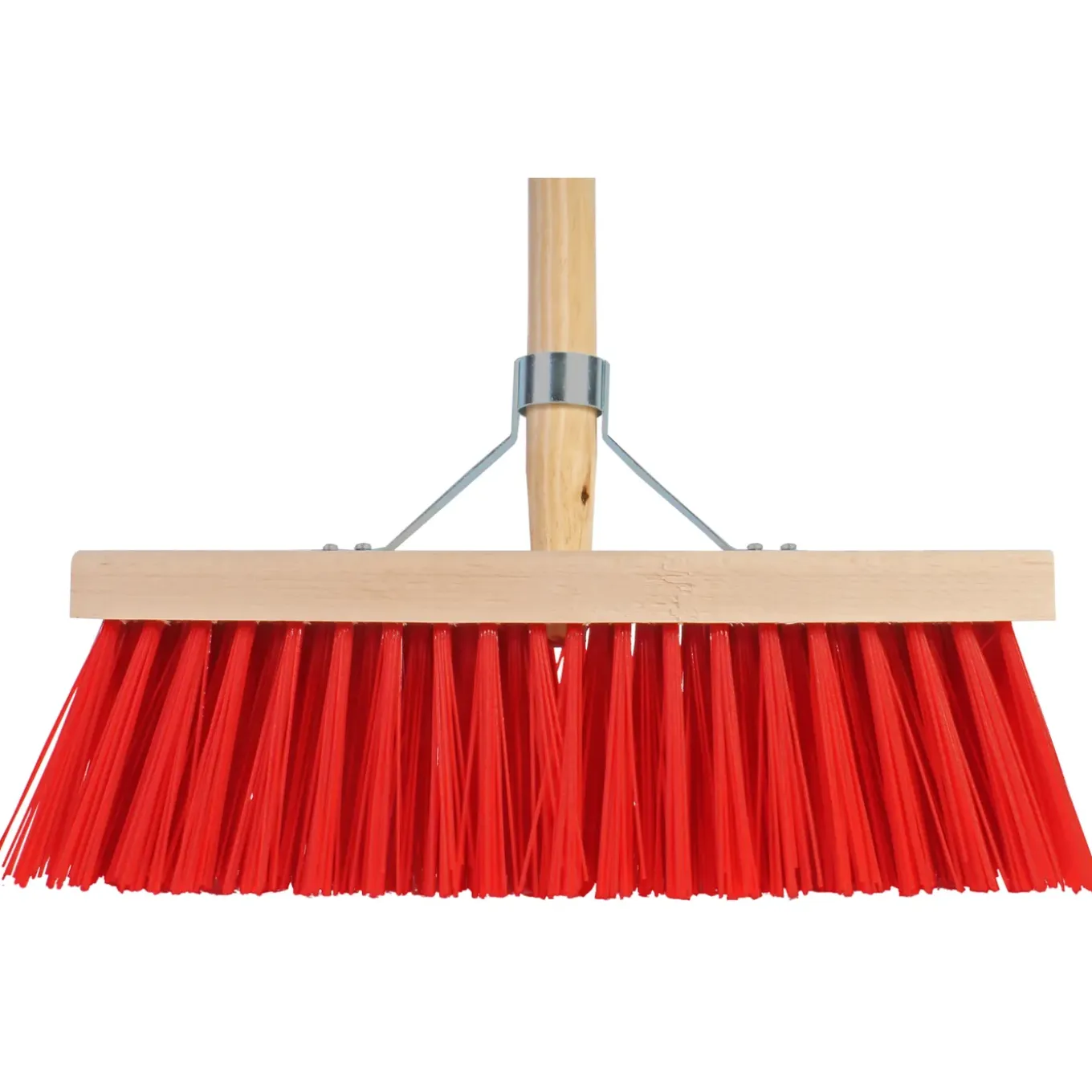 Talen Tools - Bezemkop - Buitenbezem - Rood - Fsc Hout/nylon - 41 Cm