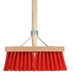 Talen Tools Straatbezem - Rood - Nylon Haren - 28cm - 140cm