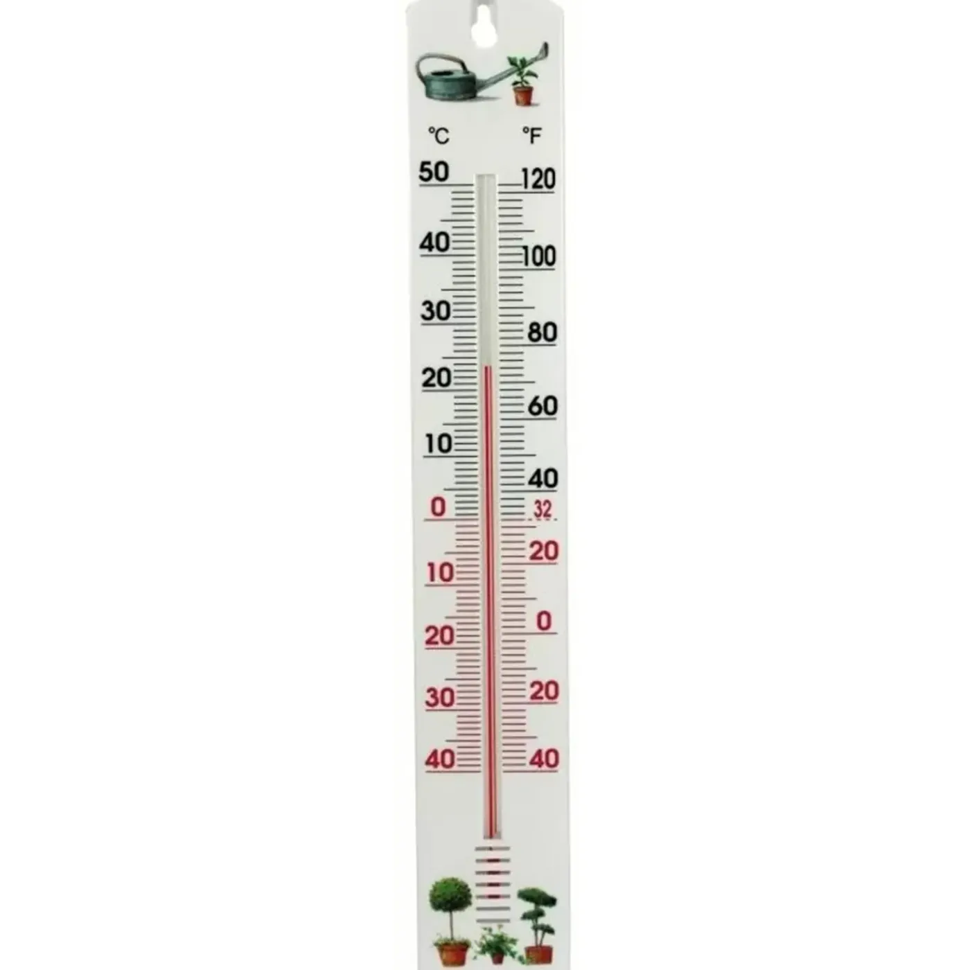 Talen Tools Talentools Thermometer Buiten - Wit - Kunststof - 40 Cm