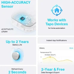 TP-link Tapo T310 Smart temperatuur- en vochtigheidssensor