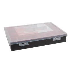 Tayg Assortimentsdoos, 16 Uitneembare Bakjes, Transparant Deksel, 330 Mm X 247 Mm X 54 Mm