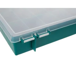 Tayg Assortimentsdoos, 21 Vaste Compartimenten, Transparant Deksel, 290 Mm X 195 Mm X 54 Mm