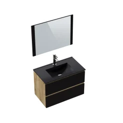 T-Bath badmeubelset Milenio Indus zwart eik