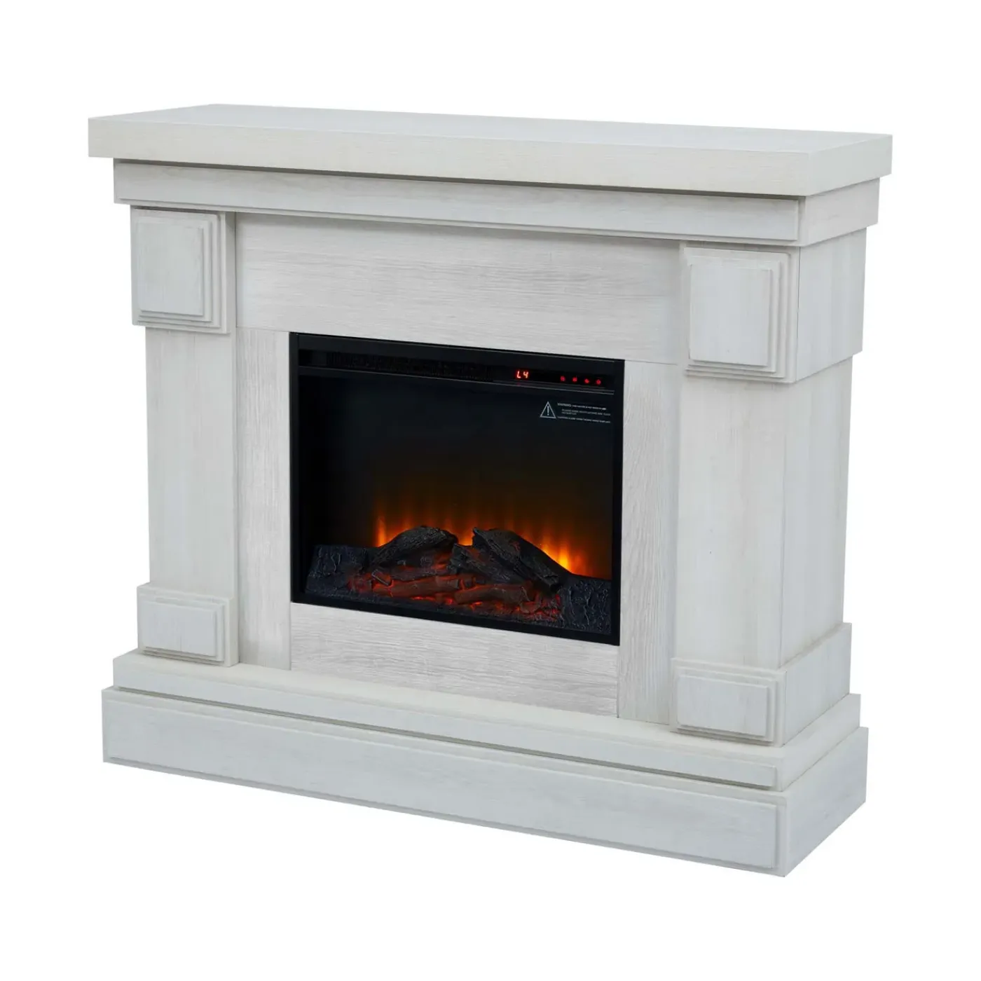Teamson Home – Elektrische Haard – Vnf-00115wg – Houtnerf – 47.5 X 15.5 X 42.5"