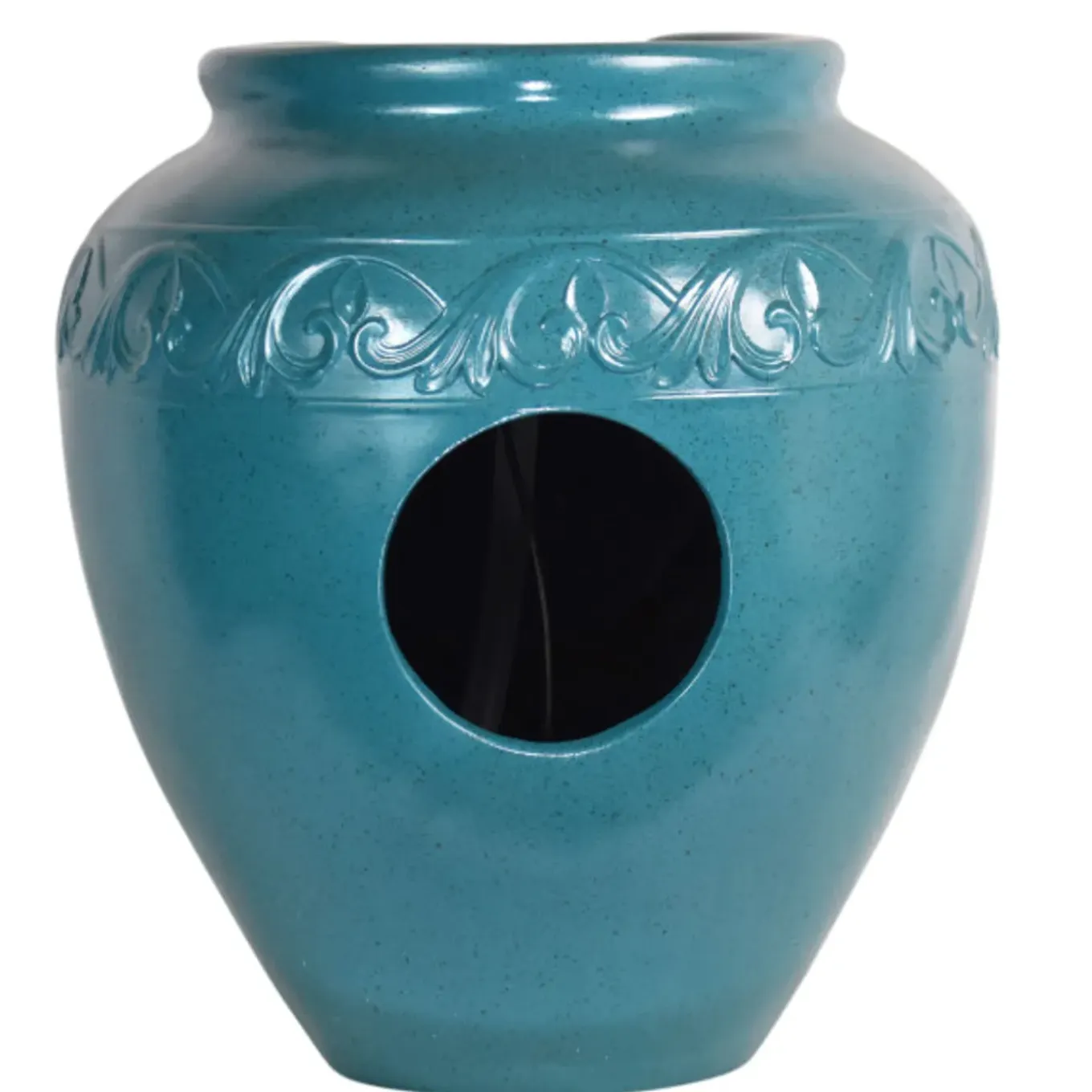 Teamson Home - Geglazuurde Pot Fontein - Led - Blauw Groen - Buiten