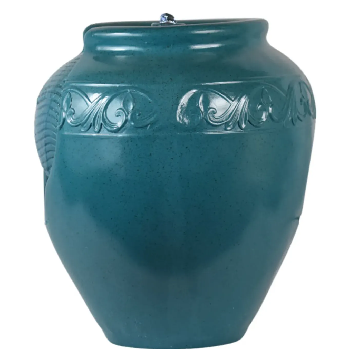 Teamson Home - Geglazuurde Pot Fontein - Led - Blauw Groen - Buiten