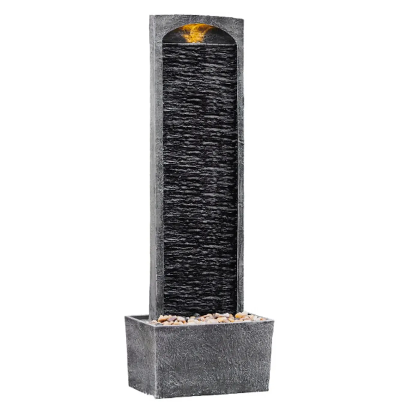 Teamson Home - Waterval Fontein - Led - Grijs - Buiten