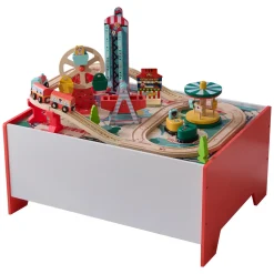 Teamson Kids - Houten Speeltafel - Met 6 Mini-games En Opbergruimte - Fantasiespel