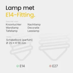 Technik Gloeilamp E14 - 25w 150lm 2700k - Warm Wit Licht - Dimbaar - Buislamp - 1 Stuk