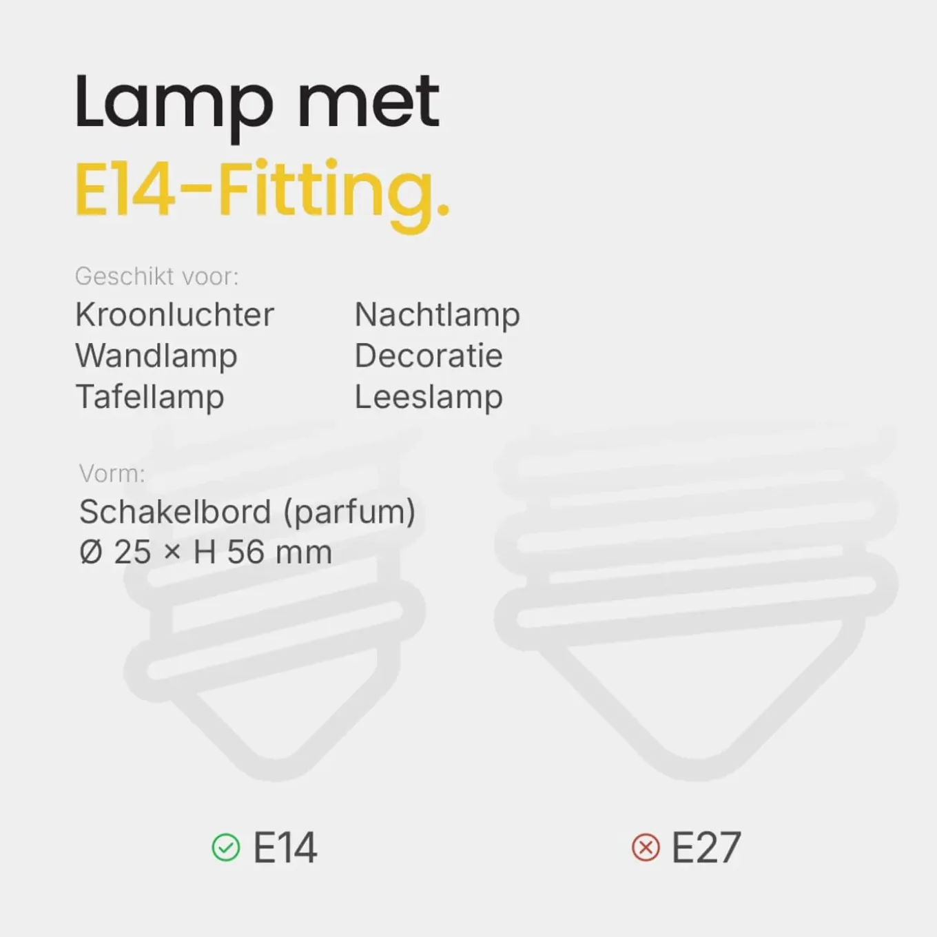 Technik Gloeilamp E14 - 25w 150lm 2700k - Warm Wit Licht - Dimbaar - Buislamp - 1 Stuk