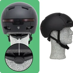 Technosafety Speed Pedelec Helm Met Vizier En Verlichting - Nta 8776 - Maat L 58-61 Cm