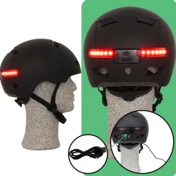 Technosafety Speed Pedelec Helm Met Vizier En Verlichting - Nta 8776 - Maat L 58-61 Cm