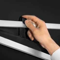 Tectake Aluminium Opvouwbaar Tuinhuisje 3x3 M Met 2 Zijpanelen - In Hoogte Verstelbaar - Zwart