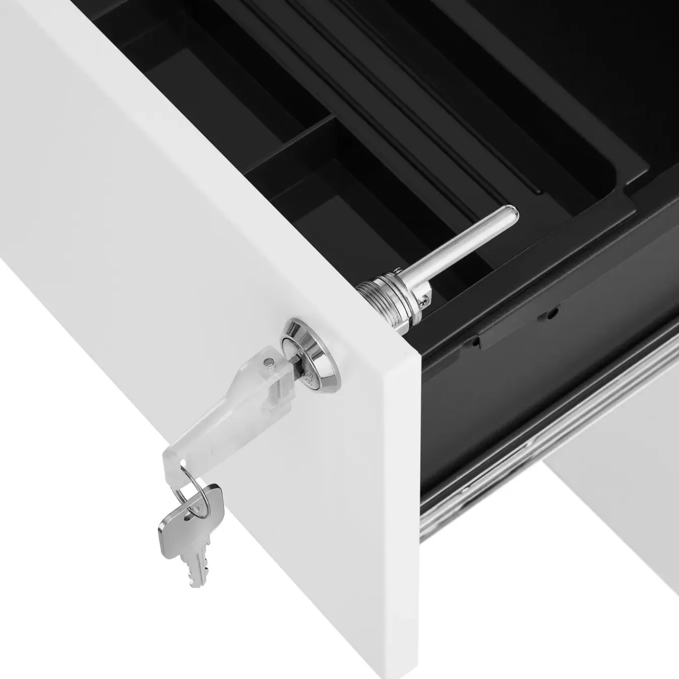 Tectake Archiefkast Magna Met 3 Afsluitbare Lades - Wit