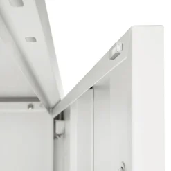 Tectake - Archiefkast - Staal - Grijs - 3 Verstelbare Vakken - Met Slot - 60x40x100cm