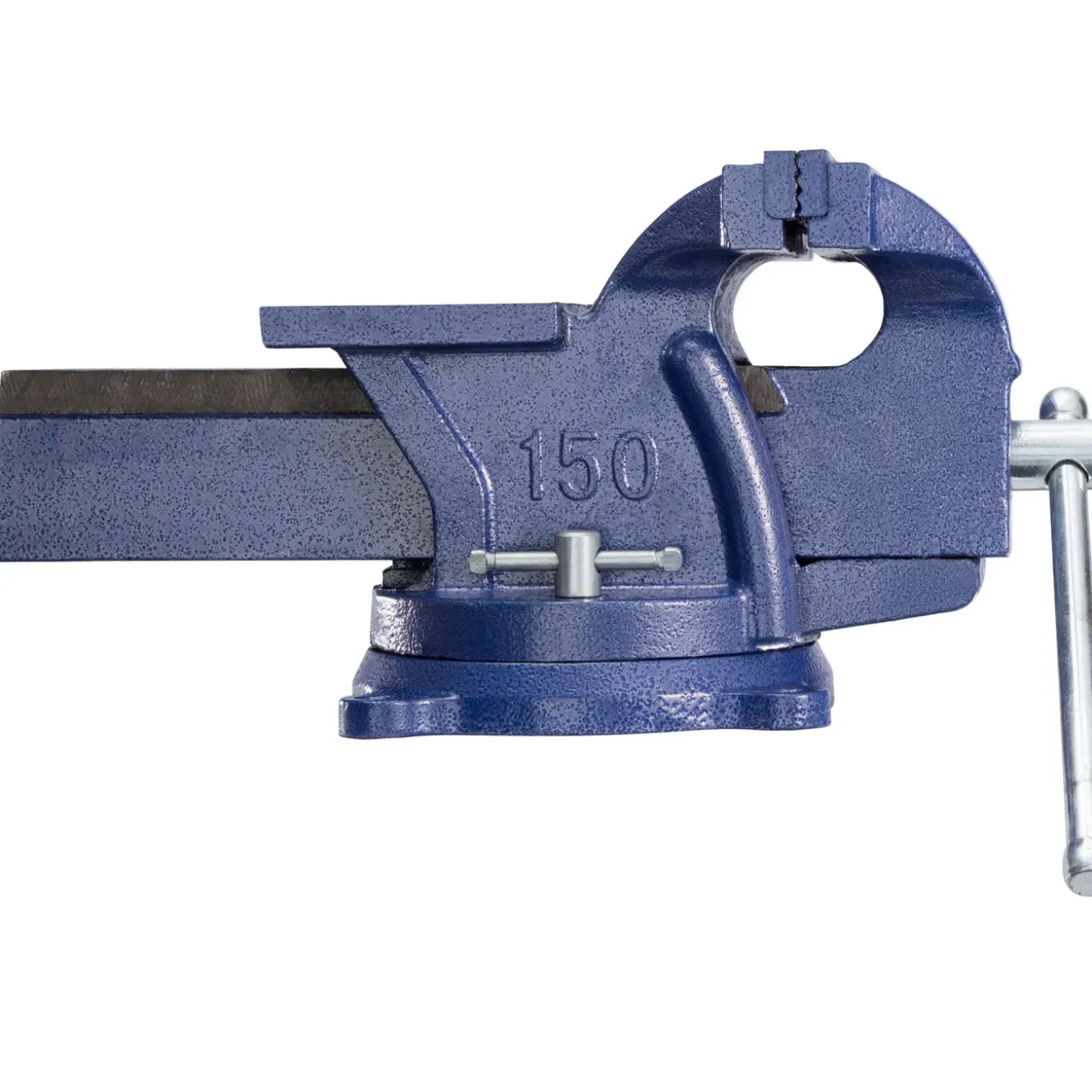 Tectake Bankschroef 360° Draaibaar Met Aambeeld - Blauw