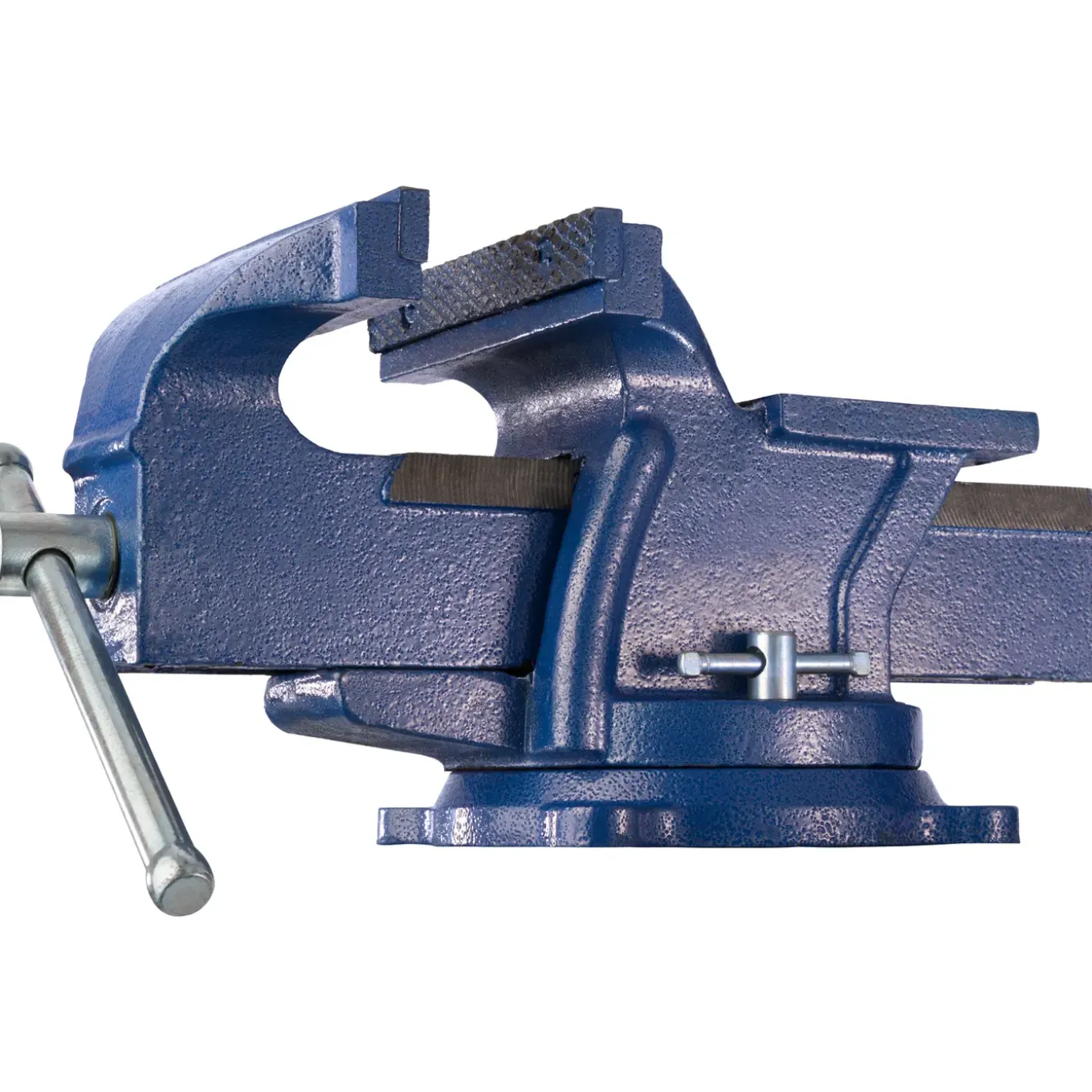 Tectake Bankschroef 360° Draaibaar Met Aambeeld - Blauw
