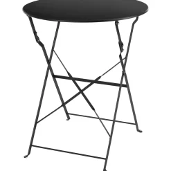 Tectake Bistrotafel Set Frieda, Inklapbaar Voor 2 Personen - 2 Personen - Inklapbaar - Zwart