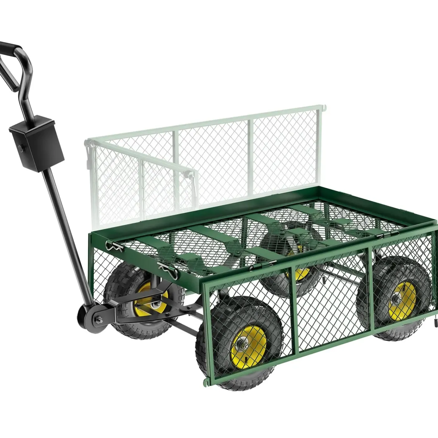 Tectake Bolderwagen Transportkar Xxl Max. 550kg - Groen