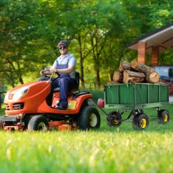 Tectake Bolderwagen Transportkar Xxl Max. 550kg - Groen