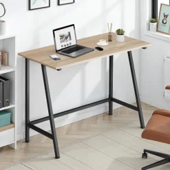 Tectake Bureau Newton 100x50x77cm - Industrieel Licht Hout - Eiken Sonoma
