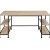 Tectake Bureau Stoke 137x55x75cm - Industrieel Licht Hout - Eiken Sonoma