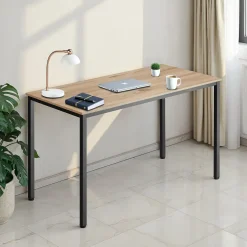Tectake Bureau Vanport 120x60x75,5cm - Industrieel Licht Hout - Eiken Sonoma