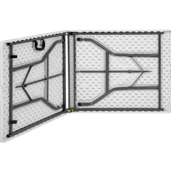 Tectake Campingtafel Opklapbaar 183x76x74cm - Wit