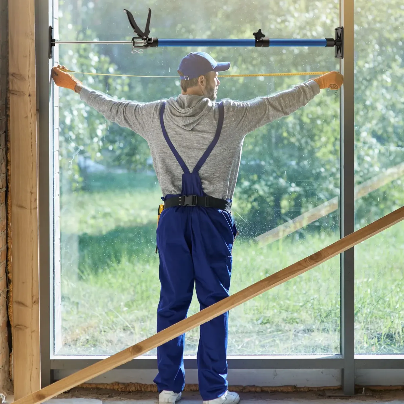 Tectake 4 Deurspanners - 51 Bis 115cm - Blauw