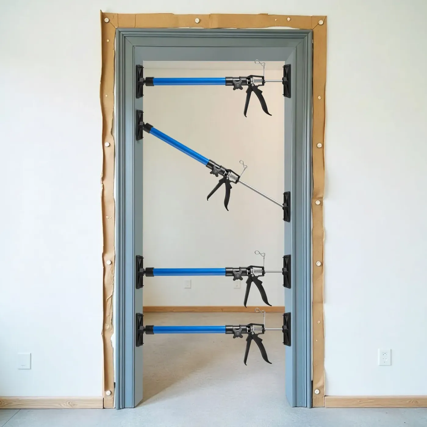 Tectake 6 Deurspanners - Blauw