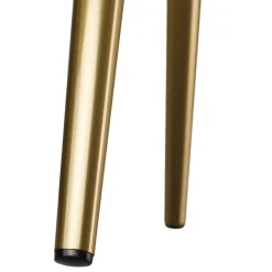 Tectake Eetkamerstoel Set Van 6, Fluweellook, Met Armleuningen, Ergonomisch Design, Crème/goud