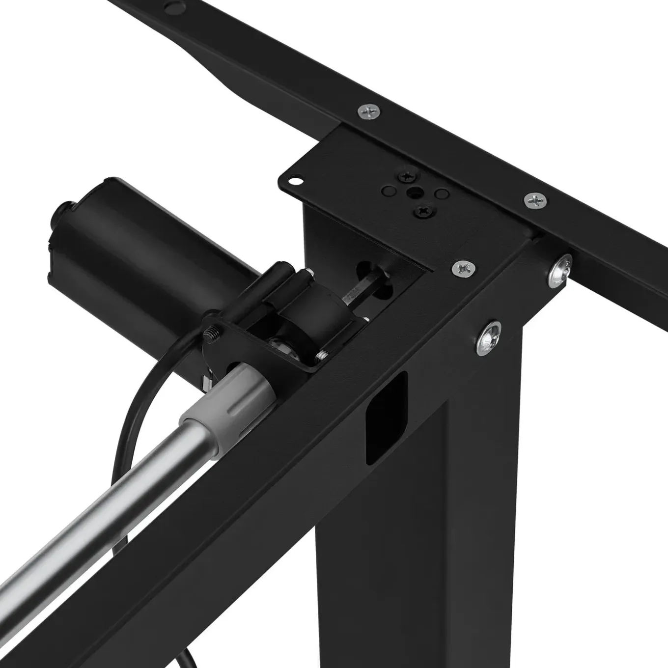 Tectake Elektrisch In Hoogte Verstelbaar Bureau - 2 Niveaus - 120 X 60 Cm - Geheugenfunctie