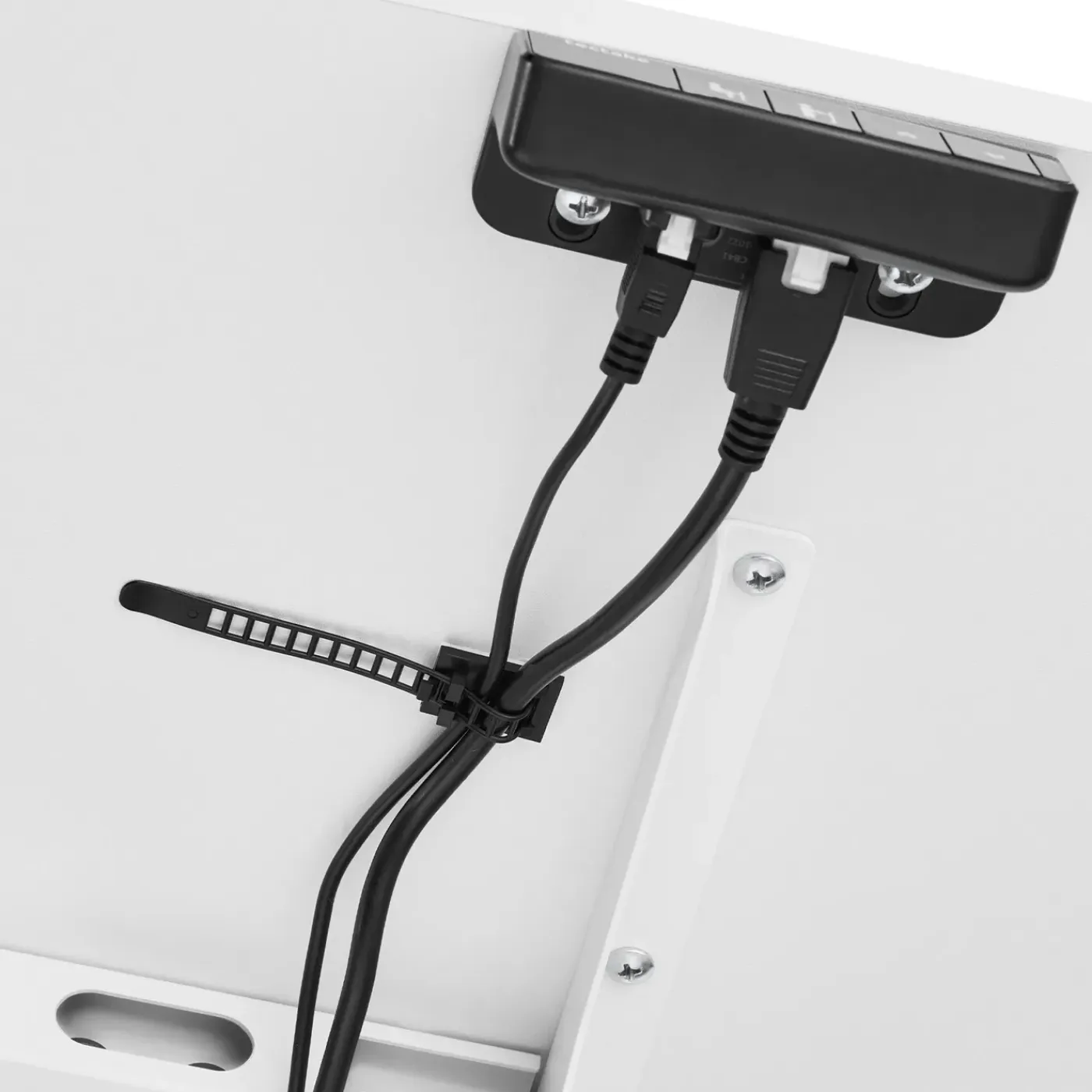 Tectake Elektrisch Verstelbaar Bureau - Onderstel 2 Niveaus - Wit - 120 X 60 Cm - Met Geheugen