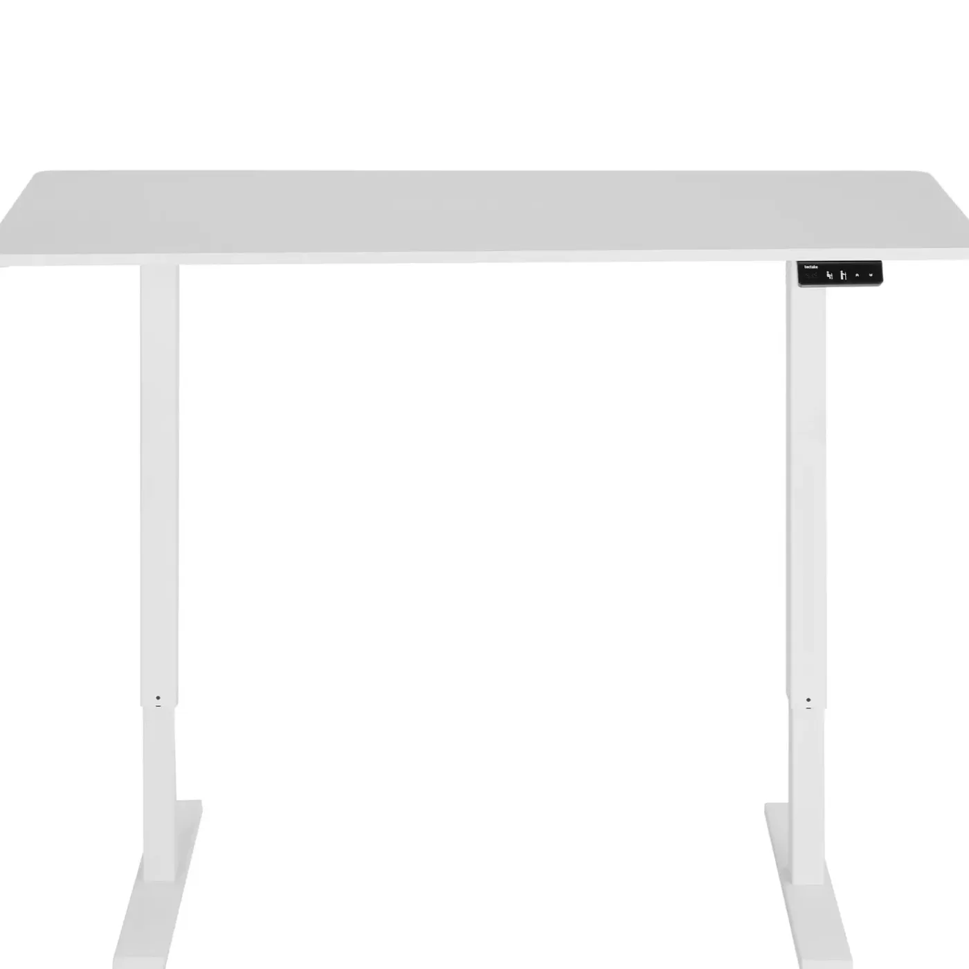 Tectake Elektrisch Verstelbaar Bureau - Onderstel 2 Niveaus - Wit - 120 X 60 Cm - Met Geheugen