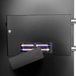 Tectake Elektronische Kluis Met Sleutel En Legplank - Zwart