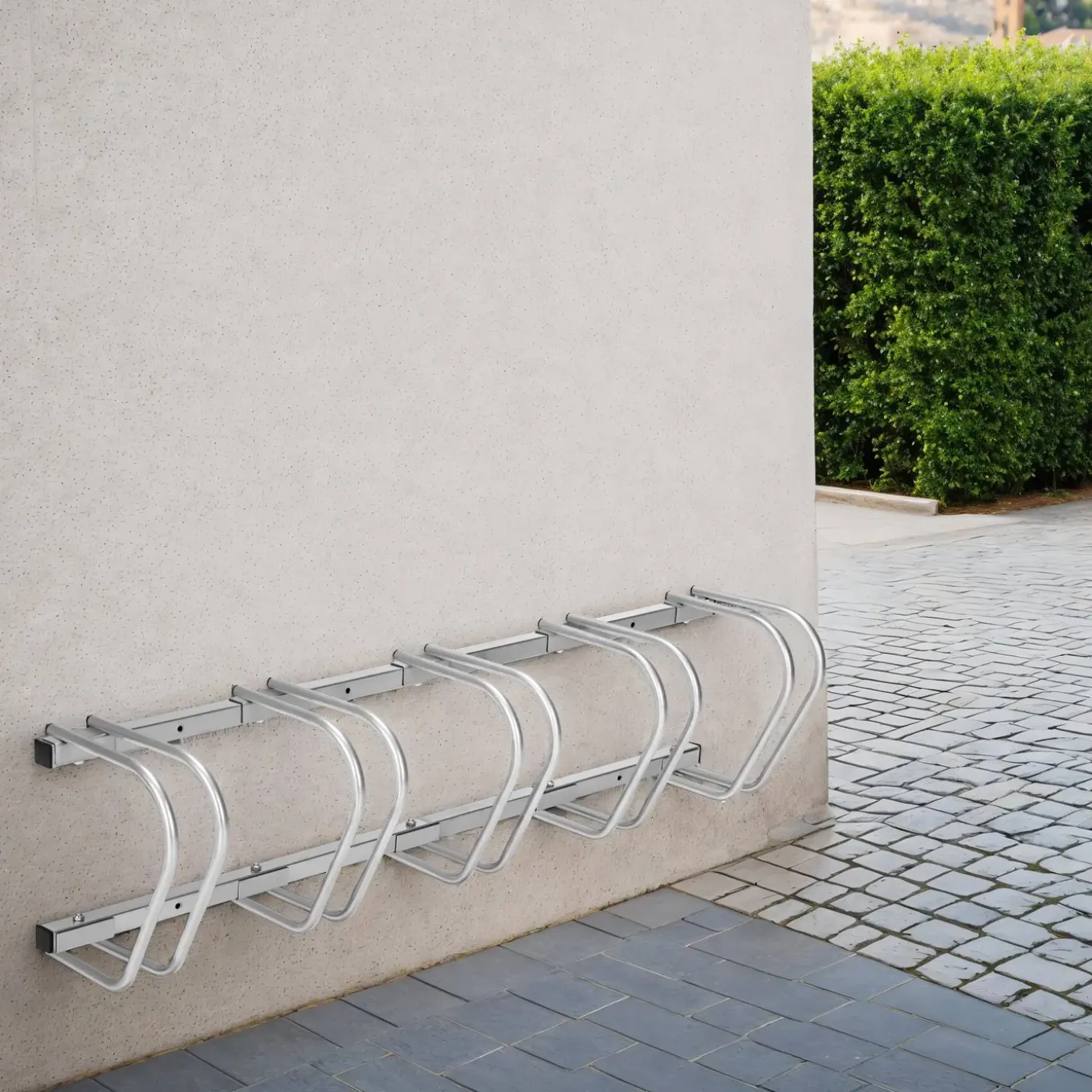 Tectake Fietsenrek - Zilver