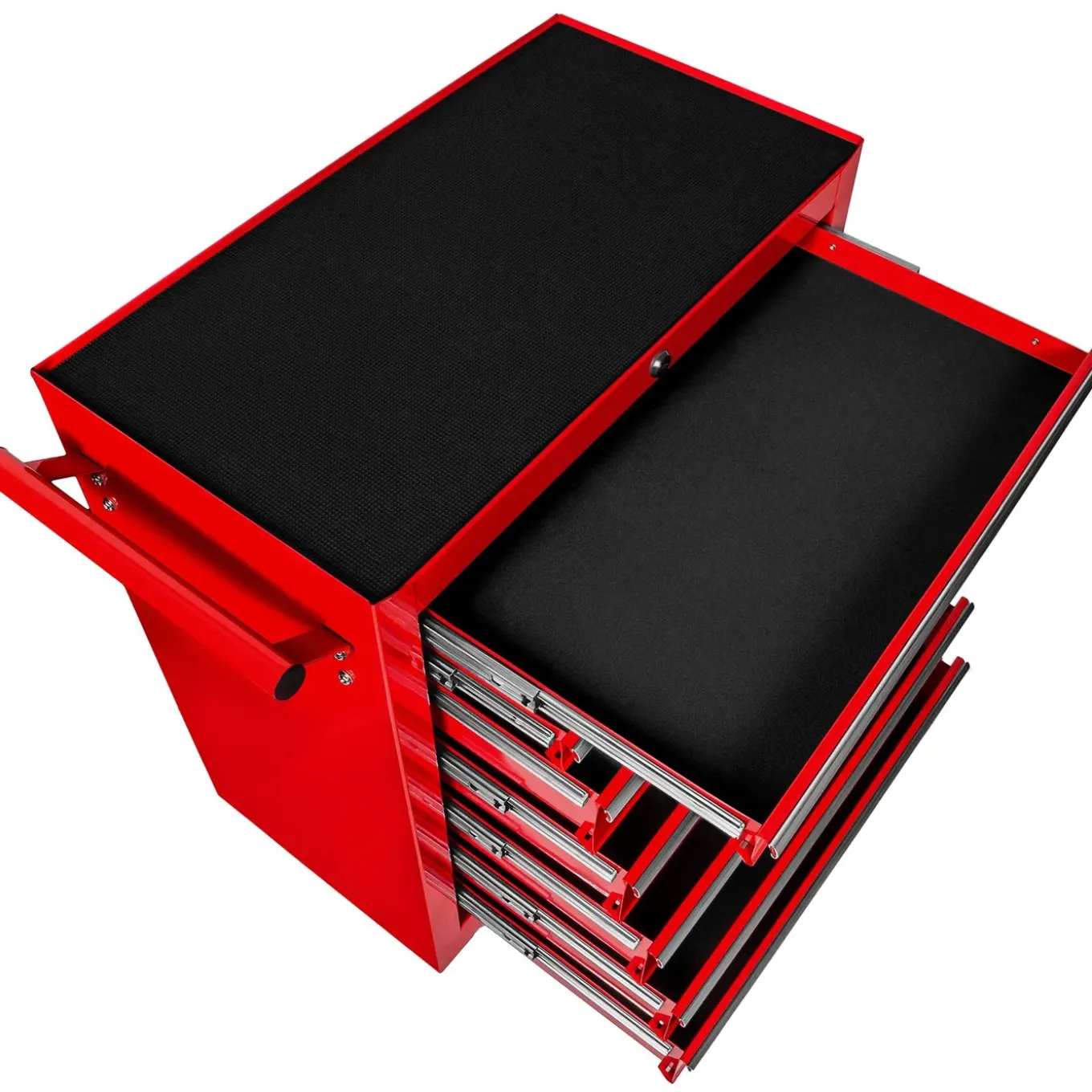 Tectake Gereedschapswagen Met 7 Lades - Rood