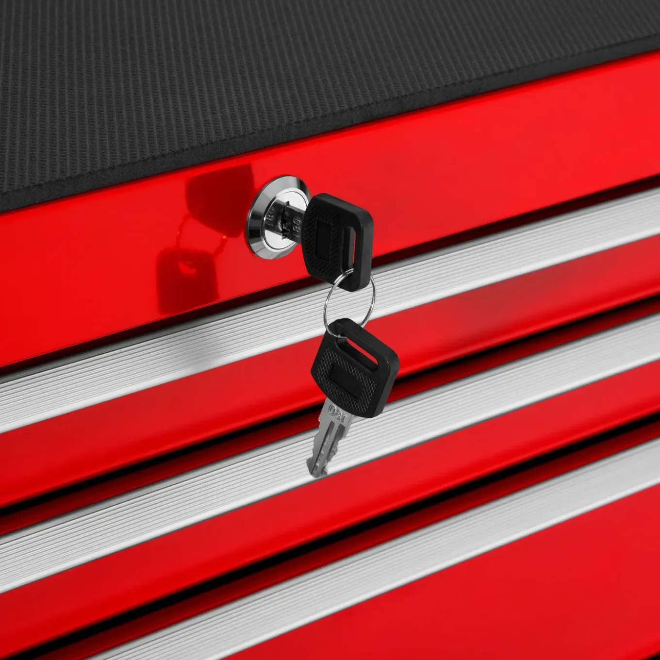 Tectake Gereedschapswagen Met 7 Lades - Rood