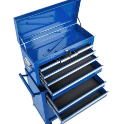 Tectake Gereedschapswagen Met 10 Vakken - Blauw