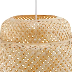 Tectake - Hanglamp Lignea Lux Van Bamboe, In Boho-stijl, 40w - Bruin