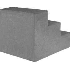 Tectake Huisdiertrap Paw Path Met Pluche Bekleding 37 X 45 X 34,5 Cm - Grijs
