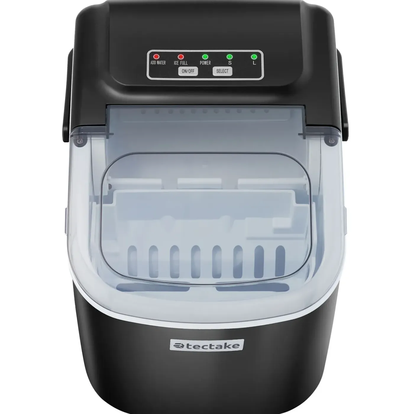 Tectake Ijsblokjesmachine Arctic - 1,2 L - 2 Ijsblokjesformaten - Zwart