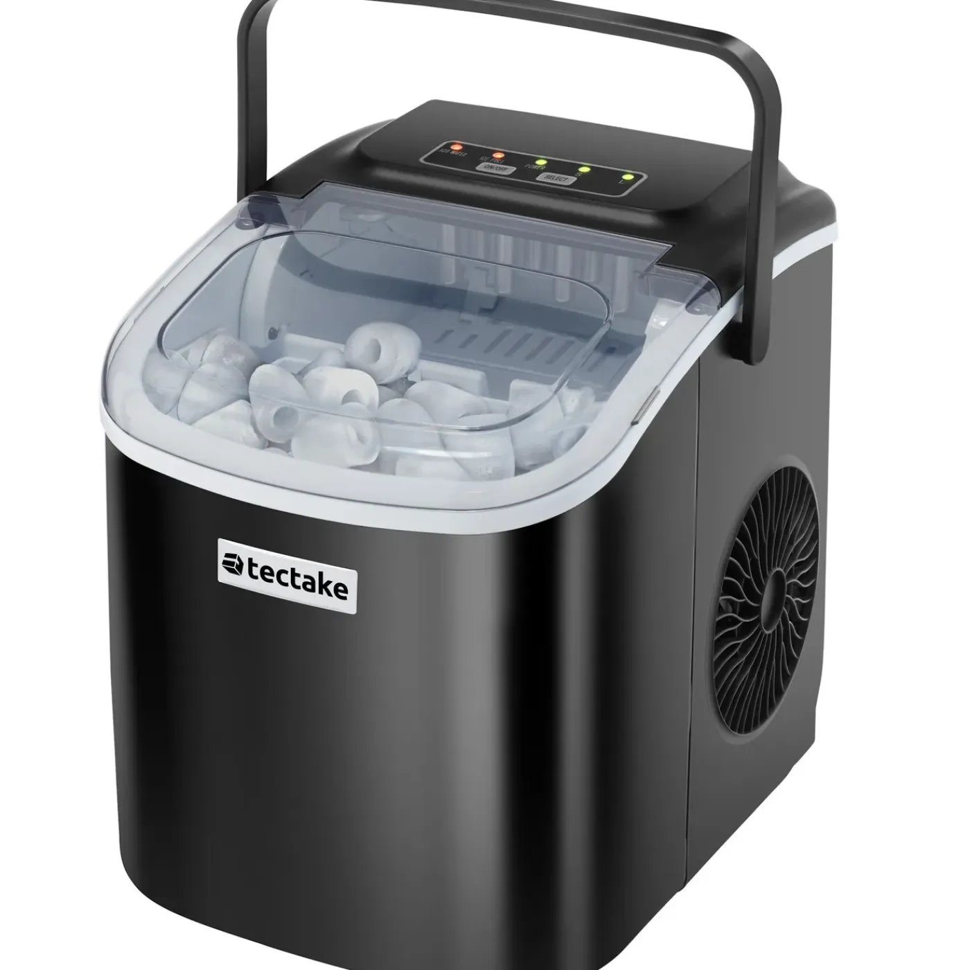 Tectake Ijsblokjesmachine Arctic - 1,2 L - 2 Ijsblokjesformaten - Zwart