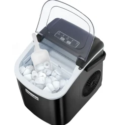 Tectake Ijsblokjesmachine Arctic - 1,2 L - 2 Ijsblokjesformaten - Zwart