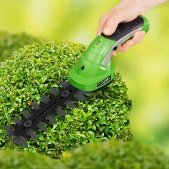 Tectake 2-in-1 Buxus- En Grasschaar Incl. Accu - Heggenschaar Met Ergonomische Telescoopsteel