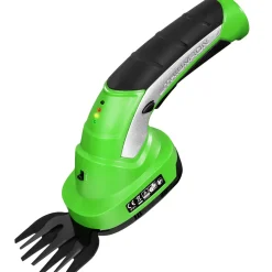 Tectake 2-in-1 Buxus- En Grasschaar Incl. Accu - Heggenschaar Met Ergonomische Telescoopsteel